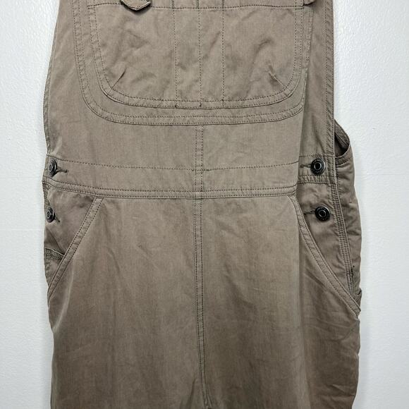 Duluth Trading Co. Women's Heirloom Gardening Bibs Overalls Taupe Brown XS x 31 - Picture 3 of 13